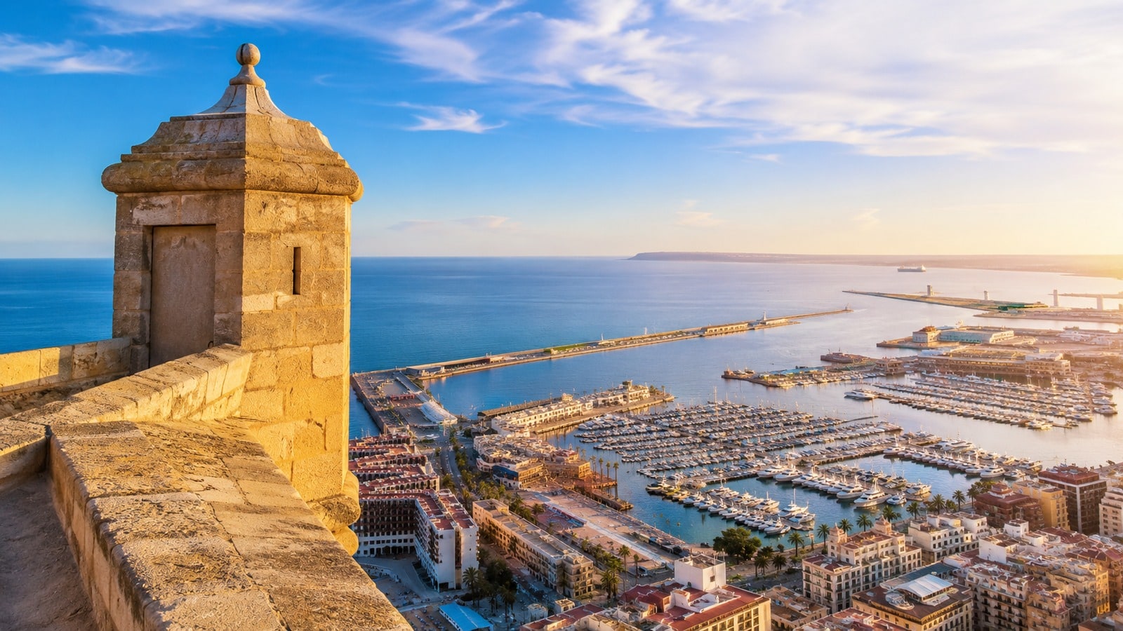 Alicante, Hiszpania — ilustracja kierunku lub oferty