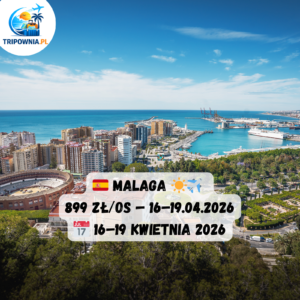 🇪🇸 MALAGA ☀️✈️ 899 zł/os — 16–19.04.2026 | Kraków- Malaga - Kraków