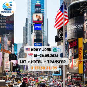 🇺🇸 NOWY JORK 🗽✈️ 3751,50 zł/os — 18–26.05.2026