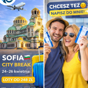 Sofia 🇧🇬 | 24–26 kwietnia | 423 zł