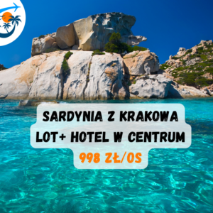 ✈️🌴 Sardynia na tydzień z Krakowa | 998 zł