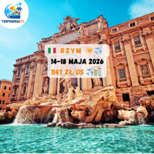 🇮🇹 RZYM ☀️✈️ 1147 zł/os — 14–18.05.2026