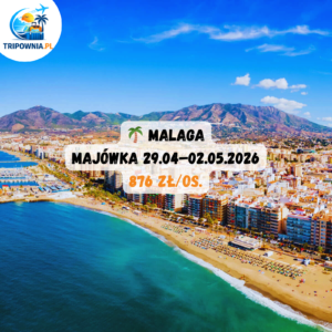 🌴 Malaga – Majówka 29.04–02.05.2026 | od 876 zł/os.