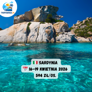 Sardynia | 16–19.04.2026 | Warszawa lub Kraków | 594 zł/os.