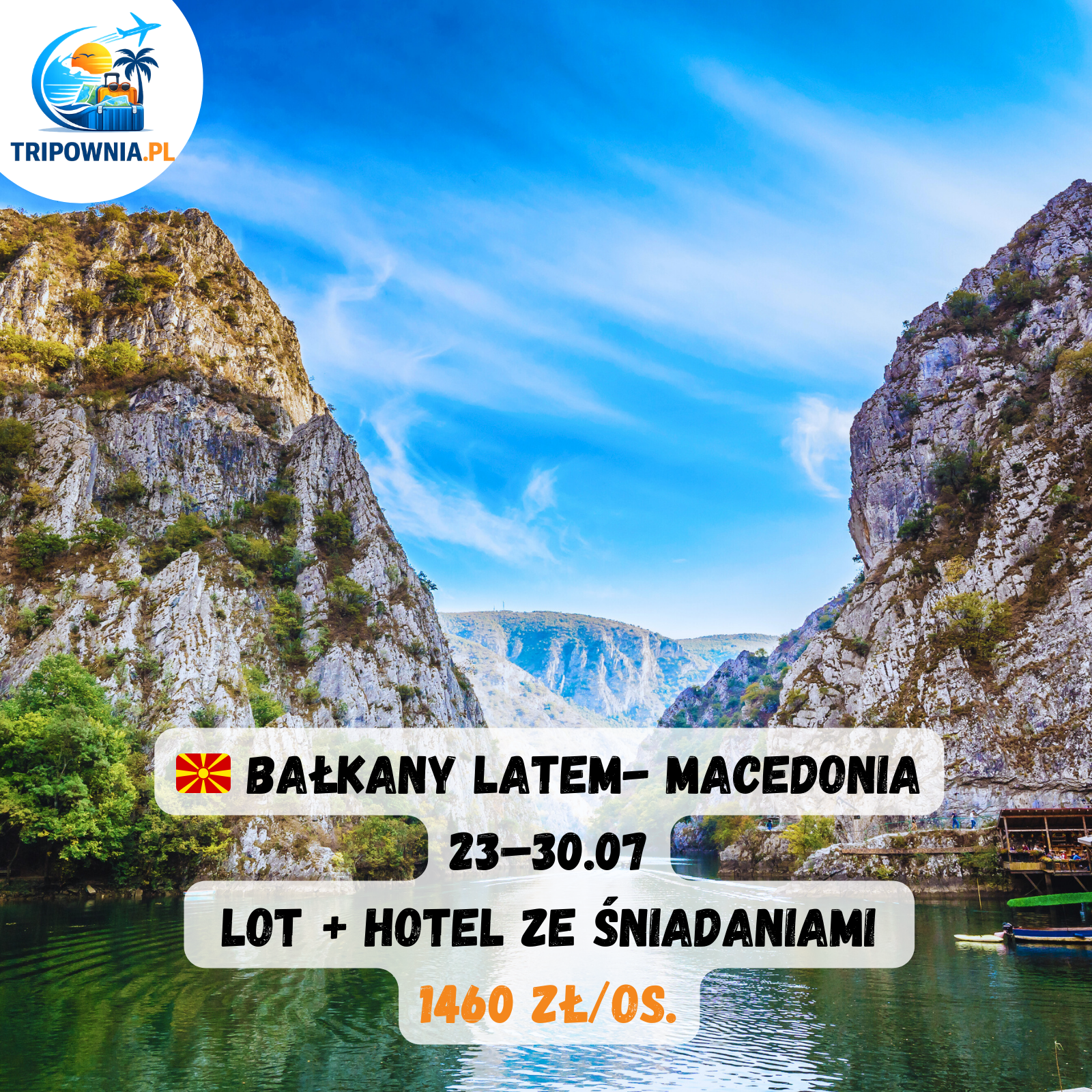 🇲🇰 Bałkany latem! Macedonia: 23–30.07 | 1460 zł/os.