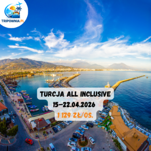 Turcja all inclusive | 15–22.04.2026 | Warszawa | 1 129 zł/os.