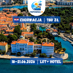 Chorwacja w szczycie sezonu 🇭🇷 Zadar- 4 dni słońca nad Adriatykiem już od 780 zł!