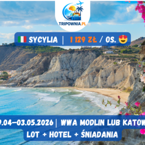 🇮🇹 Sycylia | 29.04–03.05.2026 | Majówka- 4 noce | 1 129 zł / os.
