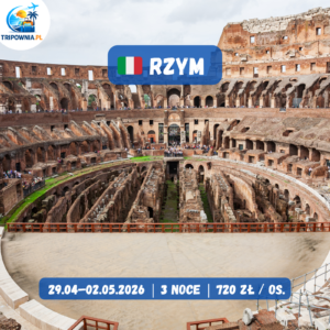 Rzym na majówkę 🇮🇹 | 29.04–02.05.2026 | od 720 zł / os.