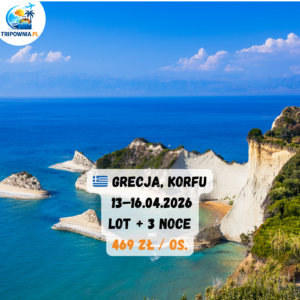 🇬🇷 Grecja, Korfu, Agios Gordios | 13–16.04.2026 | od 469 zł / os.