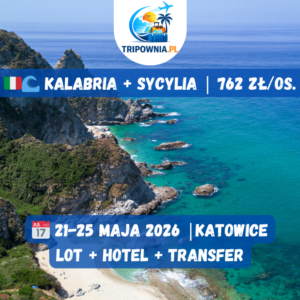 🇮🇹 Kalabria z Katowic — włoskie południe, morze i szybki wyskok na Sycylię! 🌊🍋