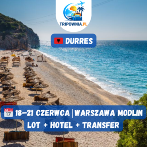 🇦🇱 Albania: Durres przy plaży | 18–21.06 | lot + nocleg + transfer